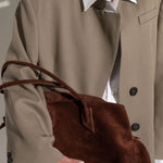 Borsa la passeggiata medium in marrone The Attico - donna 