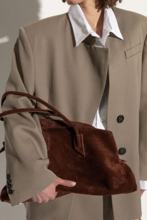 Borsa la passeggiata medium in marrone The Attico - donna 
