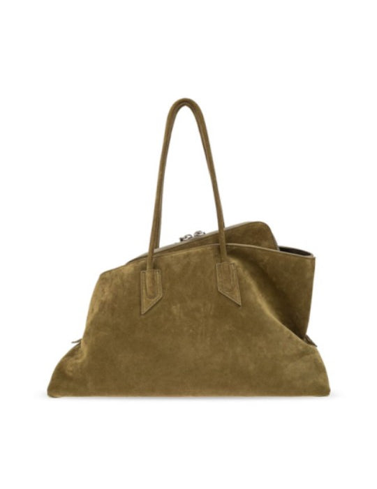 Borsa la passeggiata medium in verde Khaki The Attico - donna 