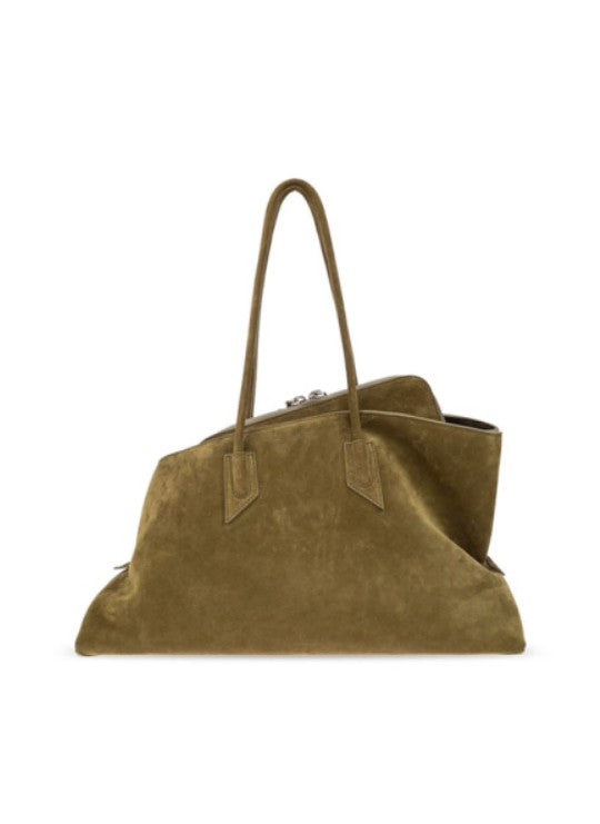 Borsa la passeggiata medium in verde Khaki The Attico - donna 