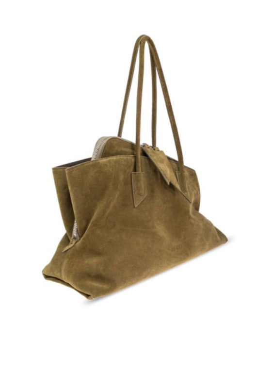 Borsa la passeggiata medium in verde Khaki The Attico - donna 