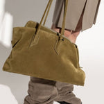 Borsa la passeggiata medium in verde Khaki The Attico - donna 