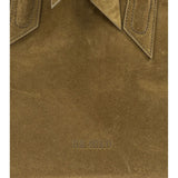 Borsa la passeggiata medium in verde Khaki The Attico - donna 
