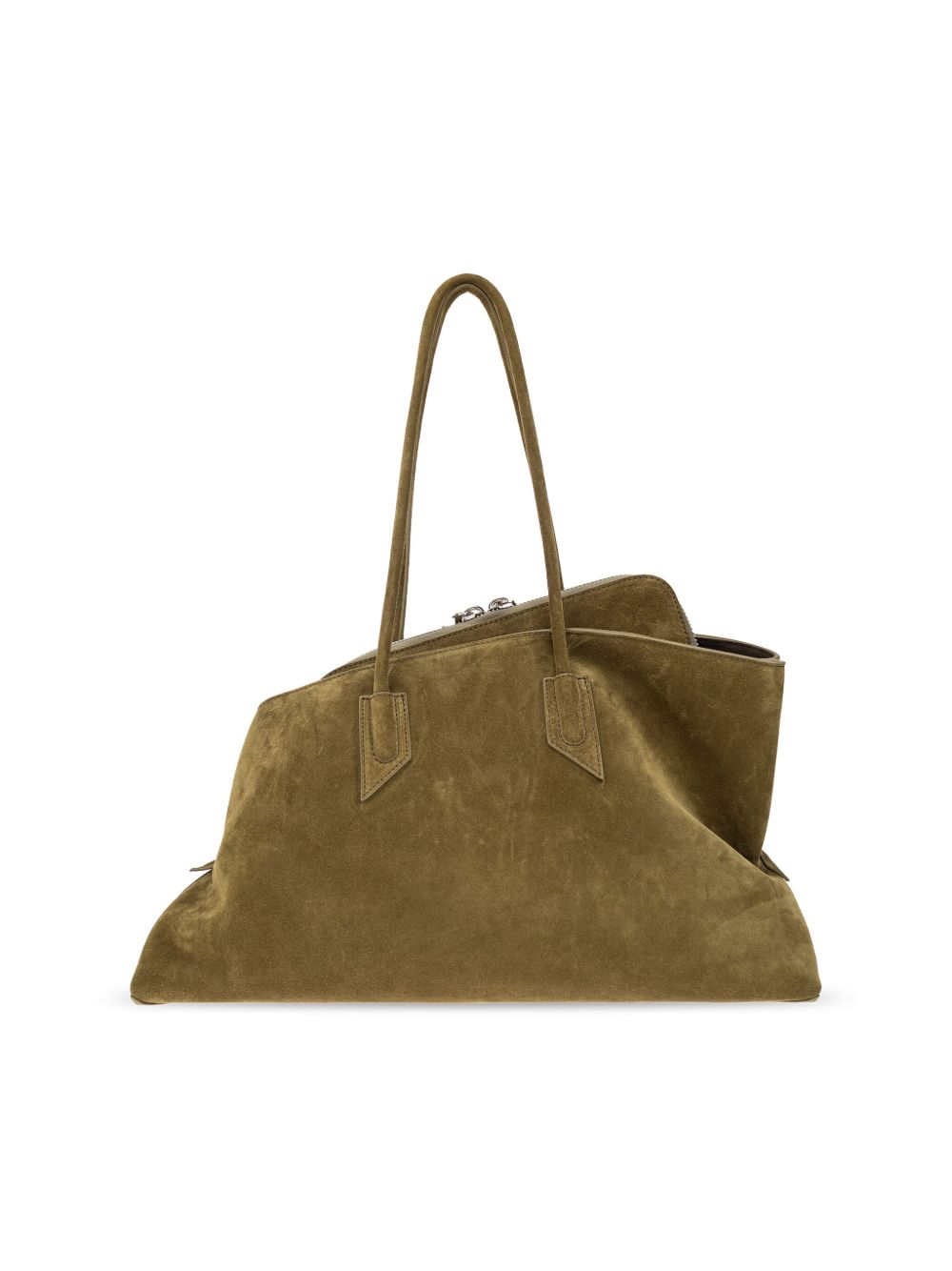 Borsa la passeggiata medium in verde Khaki The Attico - donna 