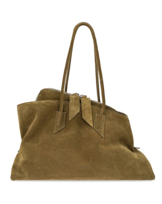 Borsa la passeggiata medium in verde Khaki The Attico - donna 