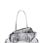 Borsa a spalla La passeggiata small in argentoThe Attico - donna 