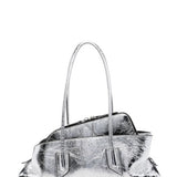 Borsa a spalla La passeggiata small in argentoThe Attico - donna 