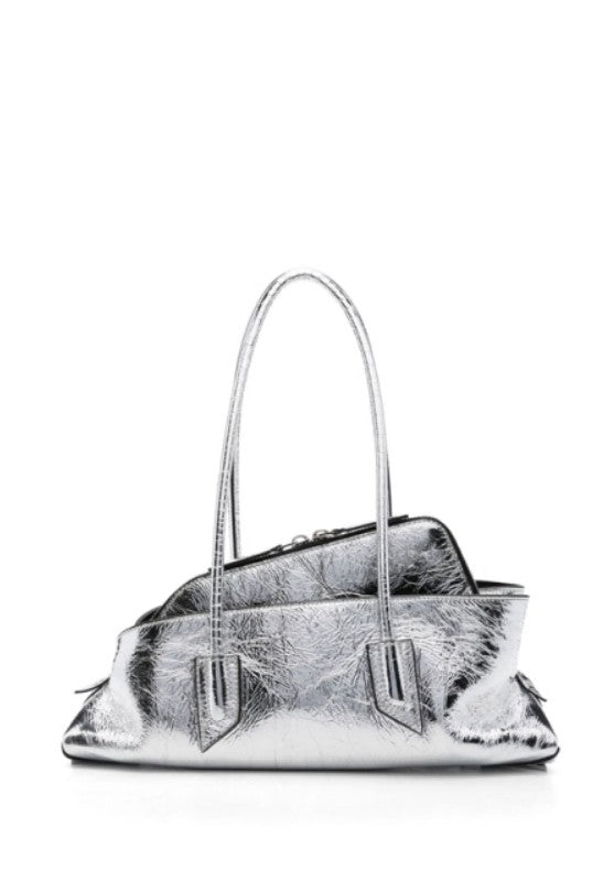 Borsa a spalla La passeggiata small in argentoThe Attico - donna 