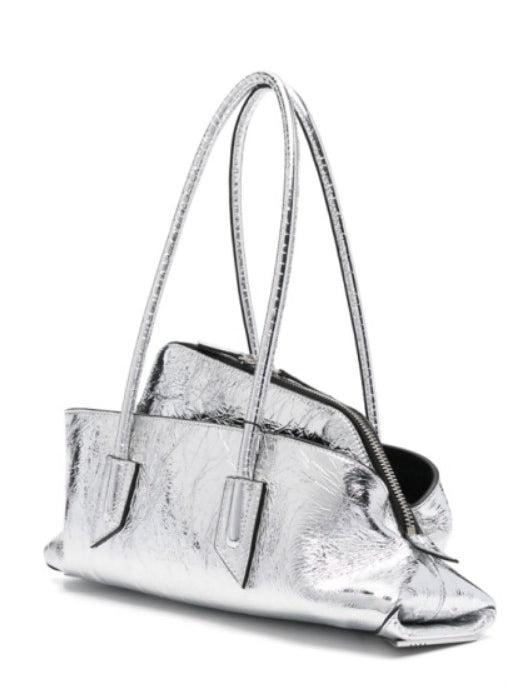 Borsa a spalla La passeggiata small in argentoThe Attico - donna 
