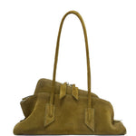 Borsa a spalla La passeggiata small in verde khaki The Attico - donna 