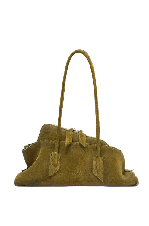 Borsa a spalla La passeggiata small in verde khaki The Attico - donna 