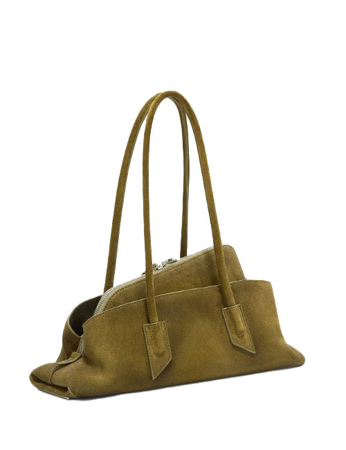 Borsa a spalla La passeggiata small in verde khaki The Attico - donna 