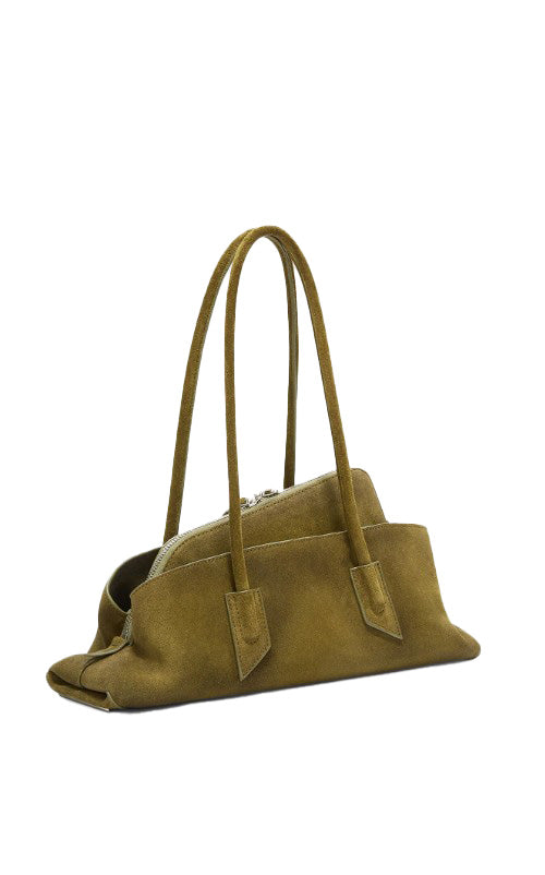 Borsa a spalla La passeggiata small in verde khaki The Attico - donna 