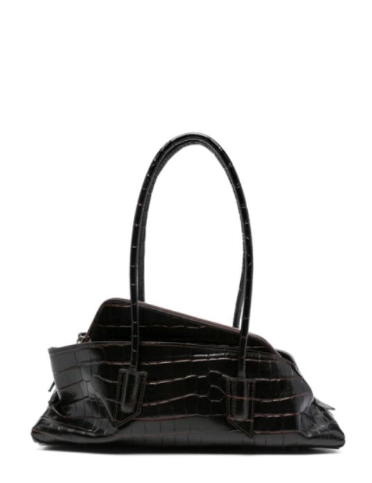 Borsa a spalla La passeggiata small in marrone The Attico - donna 