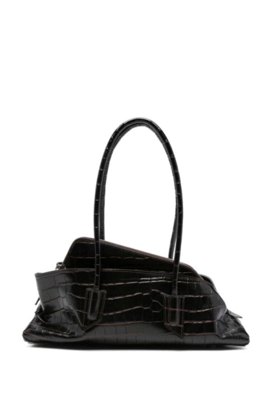 Borsa a spalla La passeggiata small in marrone The Attico - donna 