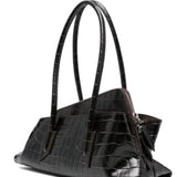 Borsa a spalla La passeggiata small in marrone The Attico - donna 