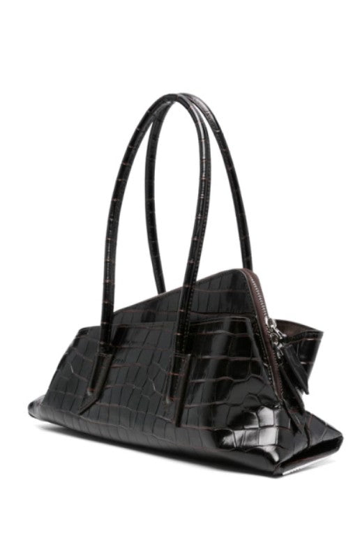 Borsa a spalla La passeggiata small in marrone The Attico - donna 