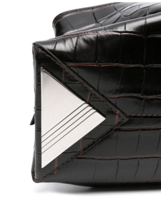 Borsa a spalla La passeggiata small in marrone The Attico - donna 