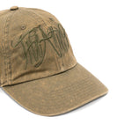 Cappello da baseball con logo ricamato in verdeThe attico - donna 