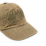 Cappello da baseball con logo ricamato in verdeThe attico - donna 
