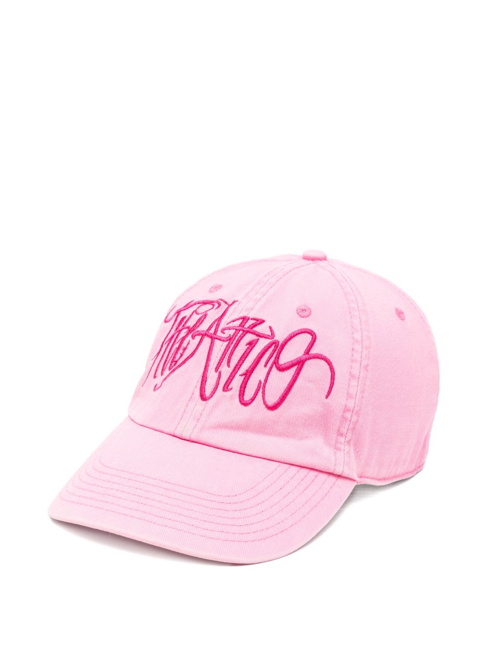 Cappello da baseball con logo in rosa The attico - donna 