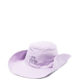 Cappello a tesa larga con logo ricamato in lilla The attico - donna 