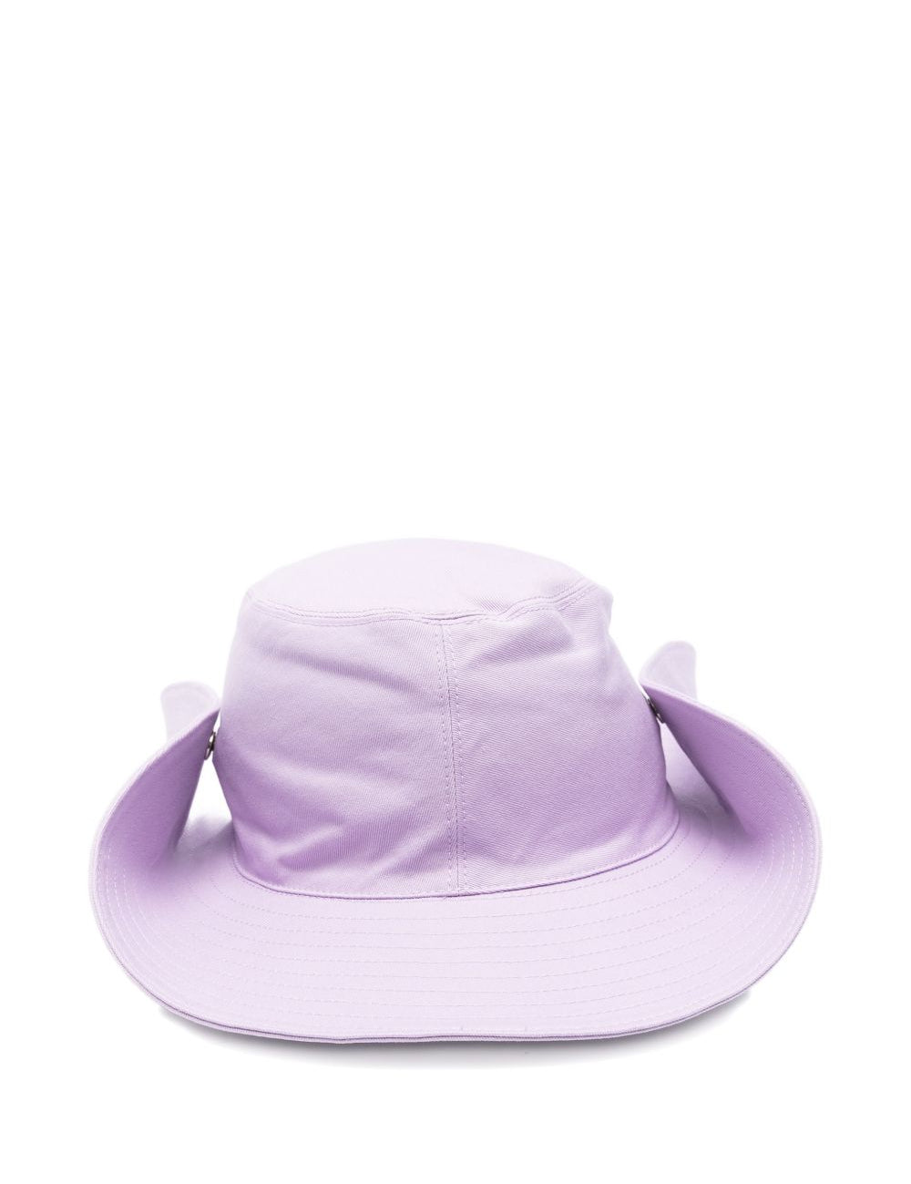 Cappello a tesa larga con logo ricamato in lilla The attico - donna 