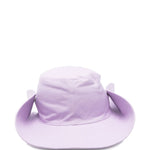 Cappello a tesa larga con logo ricamato in lilla The attico - donna 