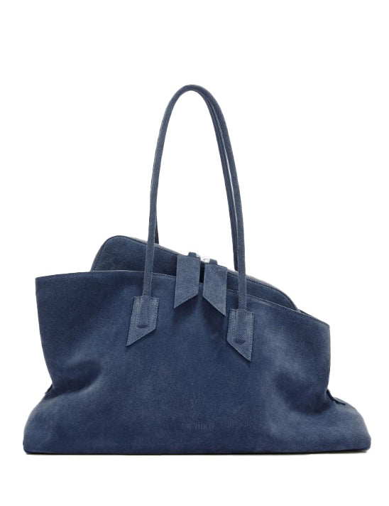 Borsa la passeggiata medium in blu The Attico - donna 
