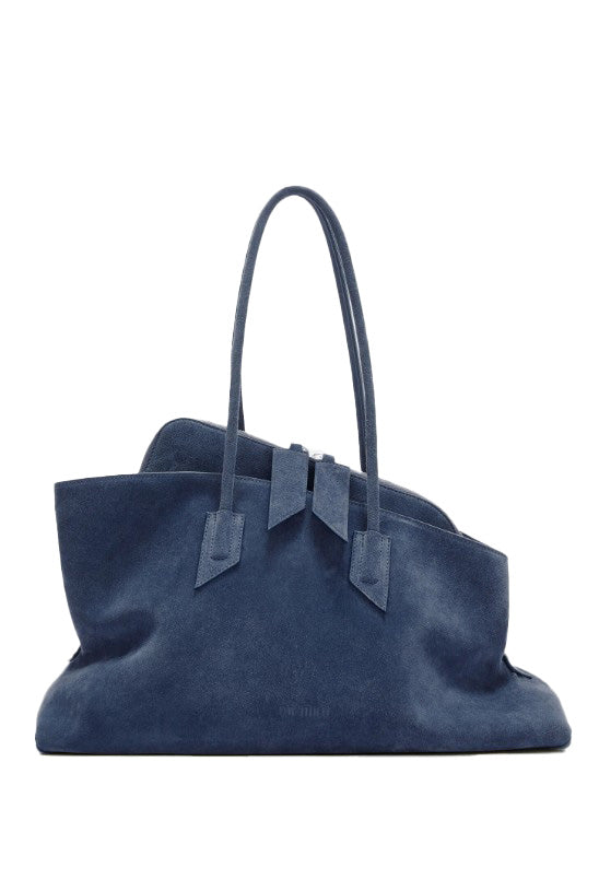 Borsa la passeggiata medium in blu The Attico - donna 