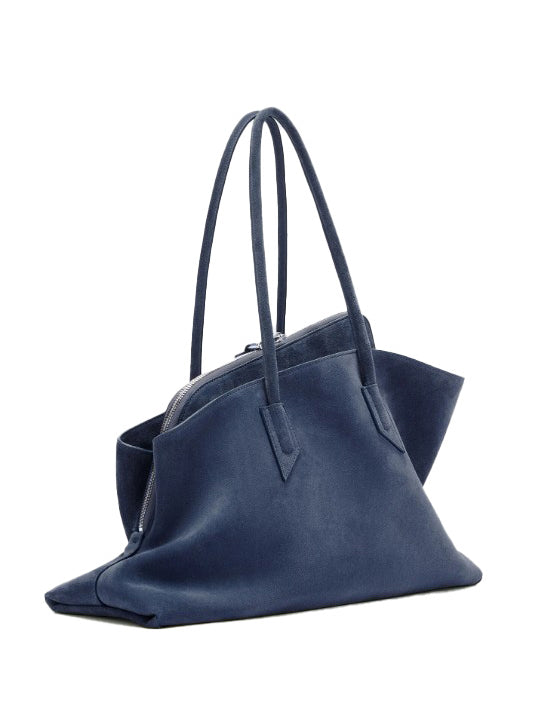 Borsa la passeggiata medium in blu The Attico - donna 