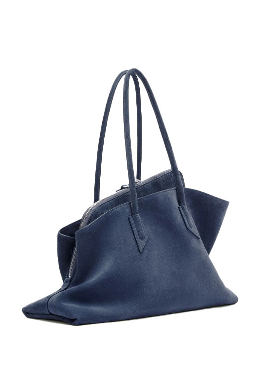 Borsa la passeggiata medium in blu The Attico - donna 