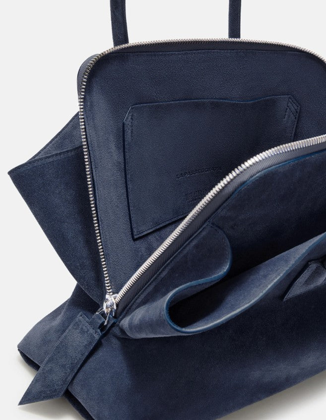 Borsa la passeggiata medium in blu The Attico - donna 