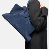 Borsa la passeggiata medium in blu The Attico - donna 