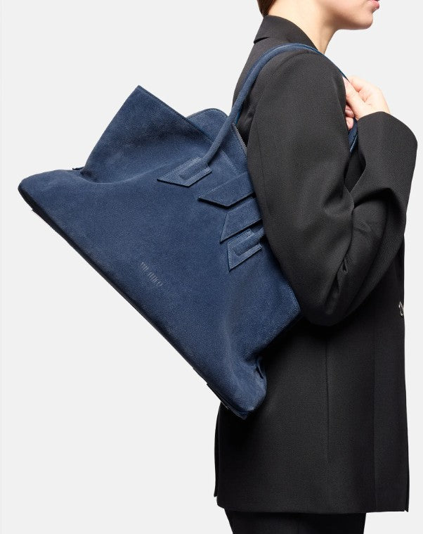 Borsa la passeggiata medium in blu The Attico - donna 