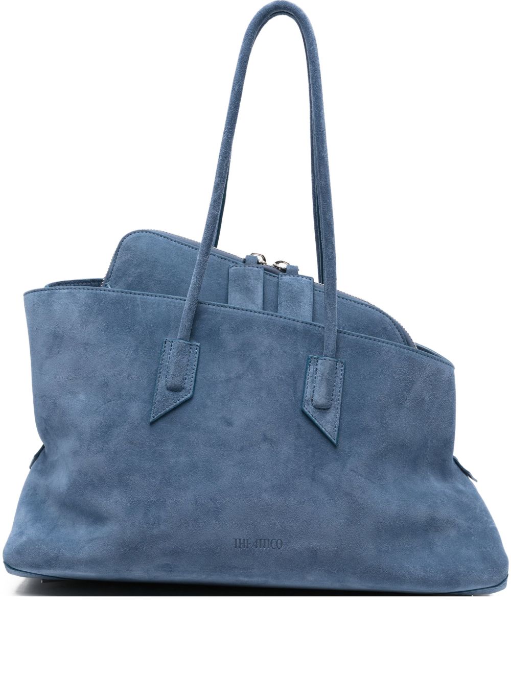 Borsa la passeggiata medium in blu The Attico - donna 