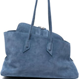 Borsa la passeggiata medium in blu The Attico - donna 
