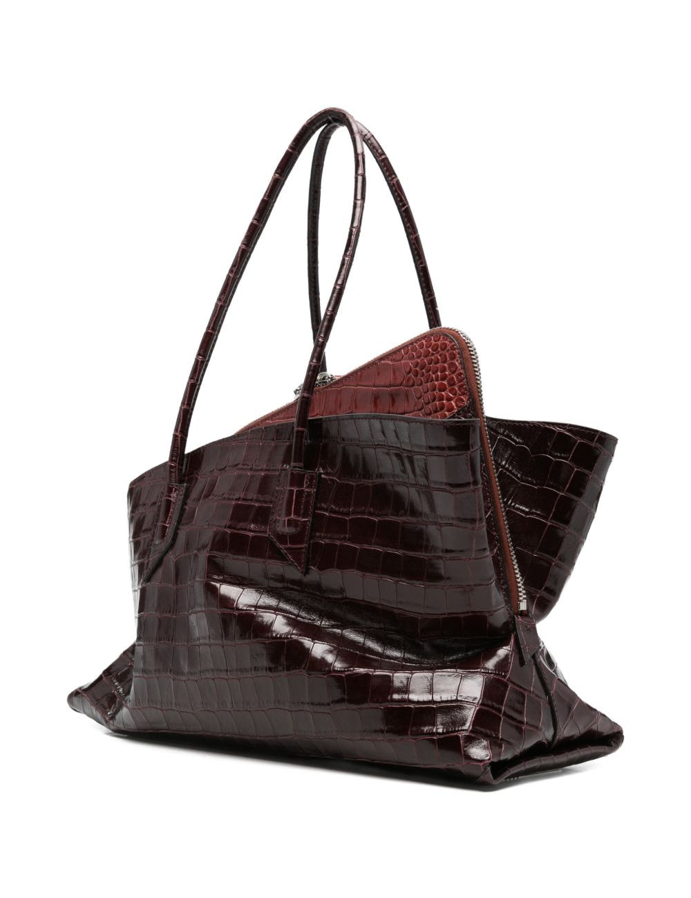 Borsa la passeggiata medium in bordeaux The Attico - donna 