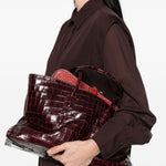 Borsa la passeggiata medium in bordeaux The Attico - donna 