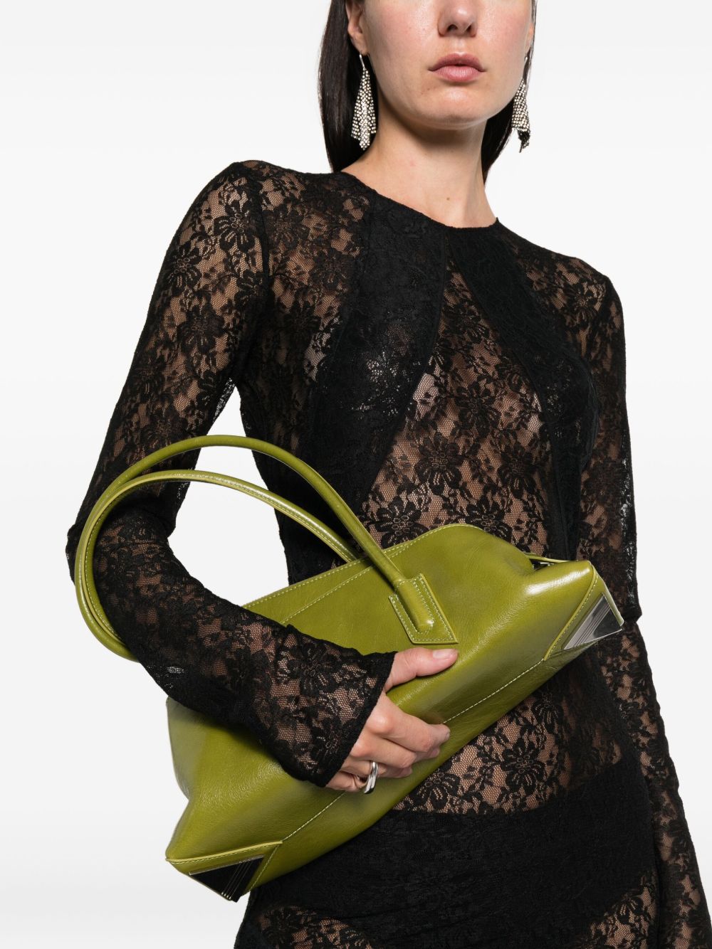 Borsa a spalla La passeggiata small in verde The Attico - donna 