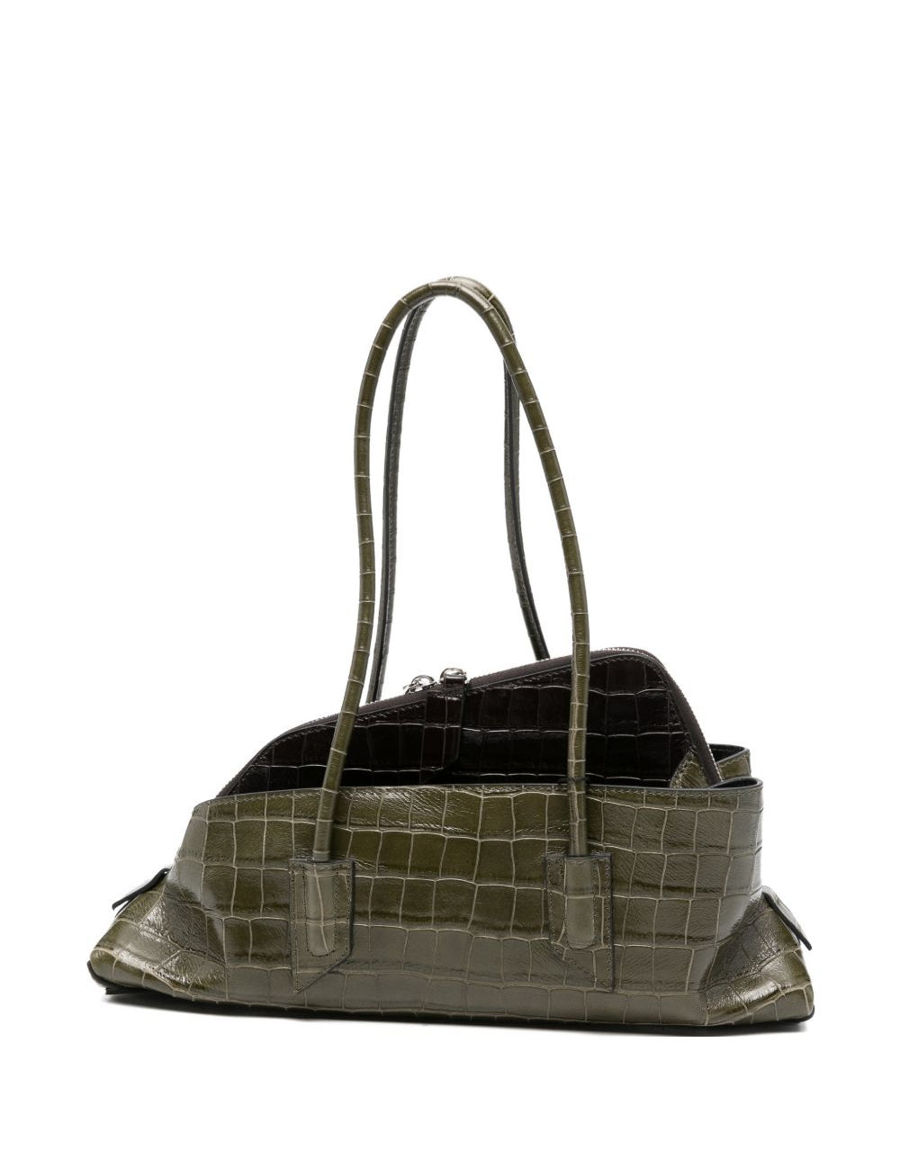 Borsa la passeggiata medium in verde The Attico - donna 