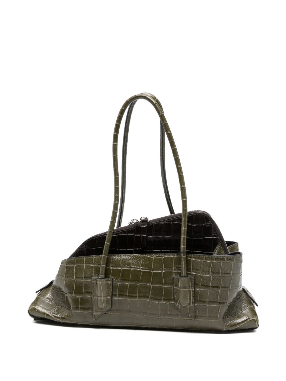 Borsa la passeggiata medium in verde The Attico - donna 