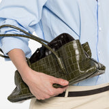 Borsa la passeggiata medium in verde The Attico - donna 