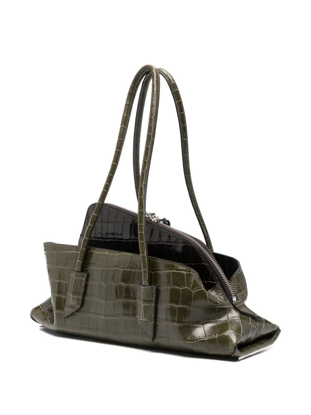 Borsa la passeggiata medium in verde The Attico - donna 