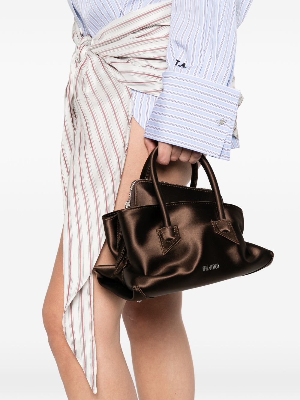 BOrsa La Passegiata mini in marrone The Attico - donna 