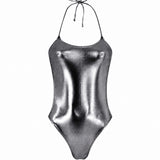 Costume intero dark silver the attico - donna 