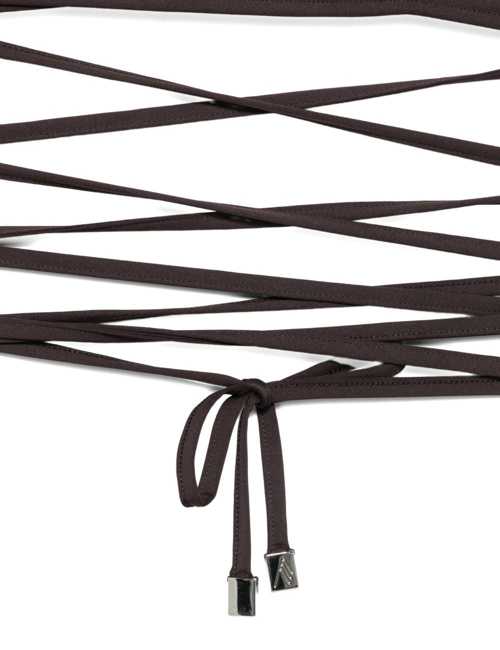 bikini dark brown the attico - donna 