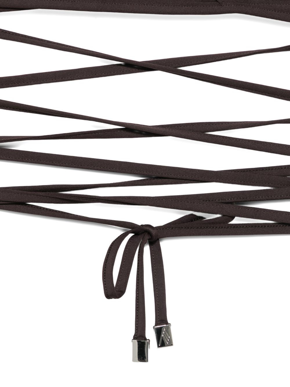 bikini dark brown the attico - donna 