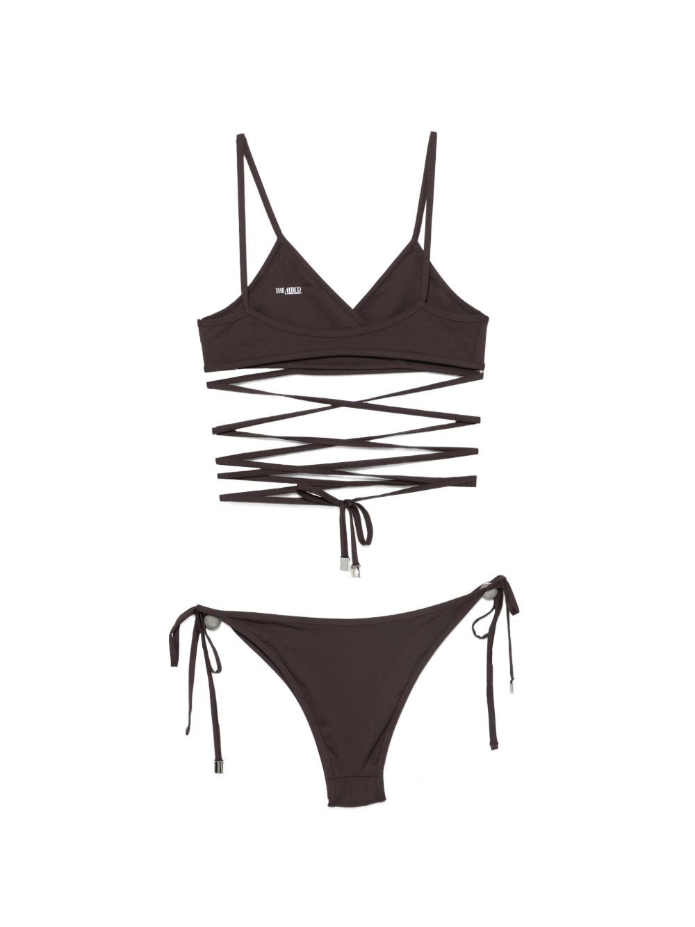 bikini dark brown the attico - donna 