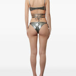 Bikini dark silver the attico - donna 